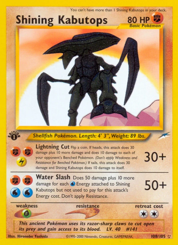 Shining Kabutops, 108/105