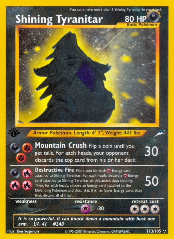 Shining Tyranitar, 113/105