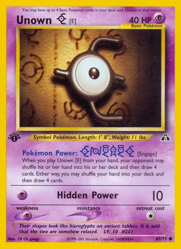 Unown [E], 067/075