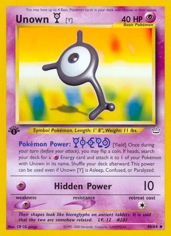 Unown [Y], 040/064