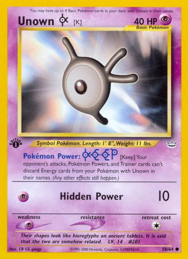 Unown [K], 058/064