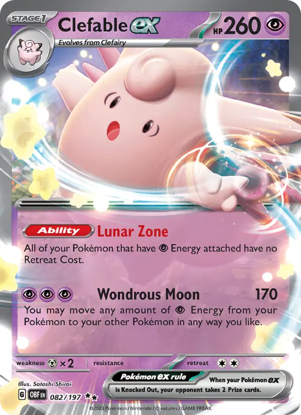 Clefable ex, 082/197