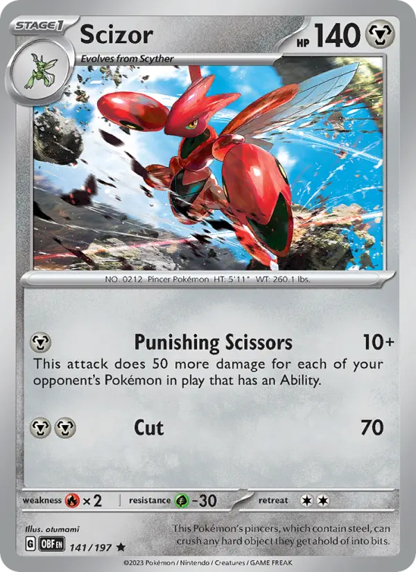 Scizor, 141/197