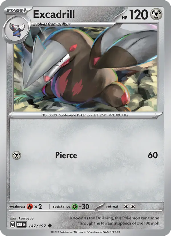 Excadrill, 147/197
