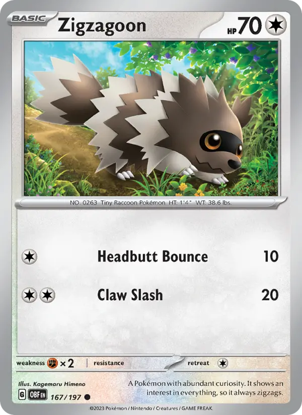 Zigzagoon, 167/197