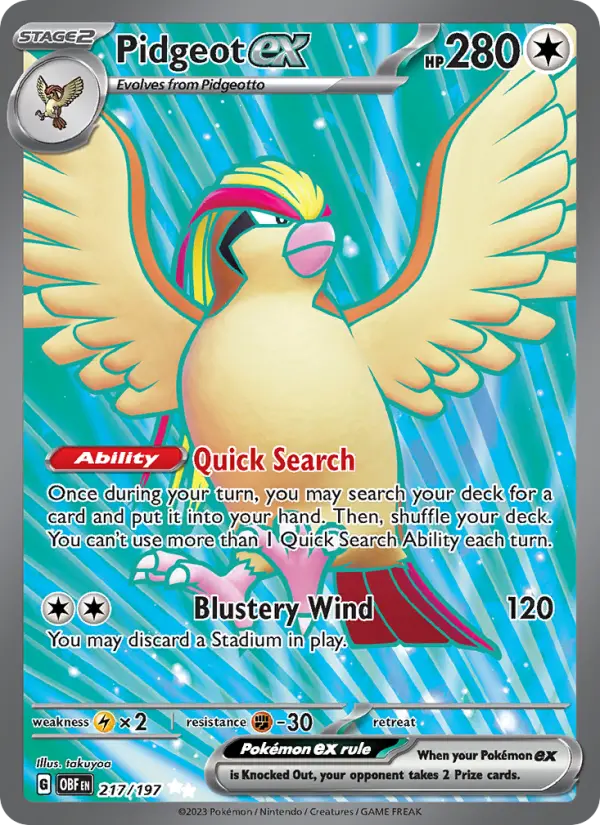 Pidgeot ex, 217/197