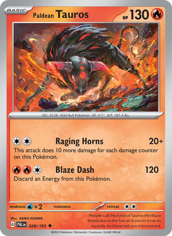 Paldean Tauros, 028/193