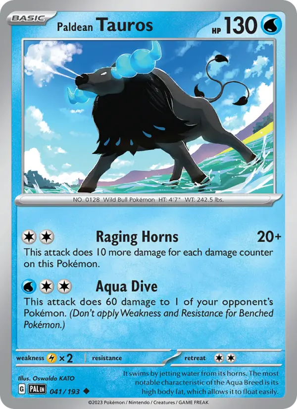 Paldean Tauros, 041/193