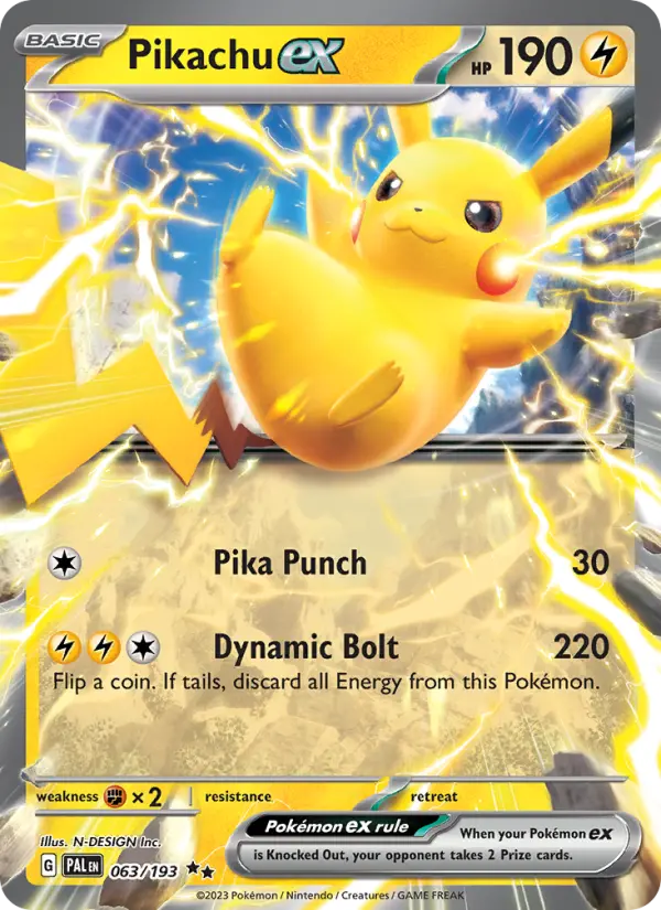 Pikachu ex, 063/193
