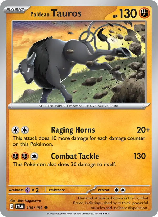 Paldean Tauros, 108/193