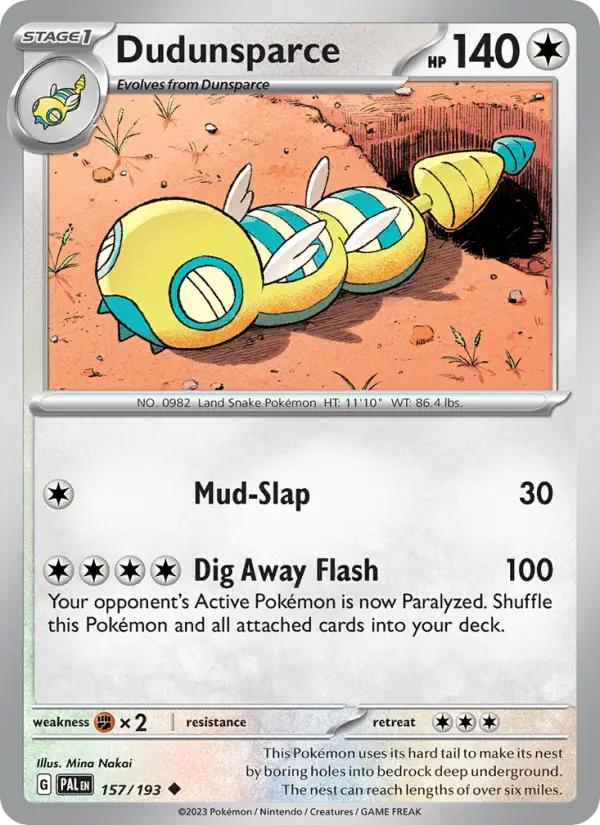 Dudunsparce, 157/193