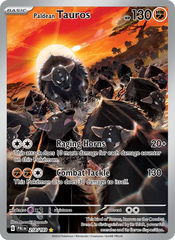 Paldean Tauros, 218/193