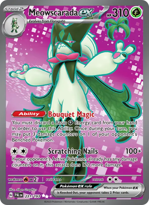 Meowscarada ex, 231/193