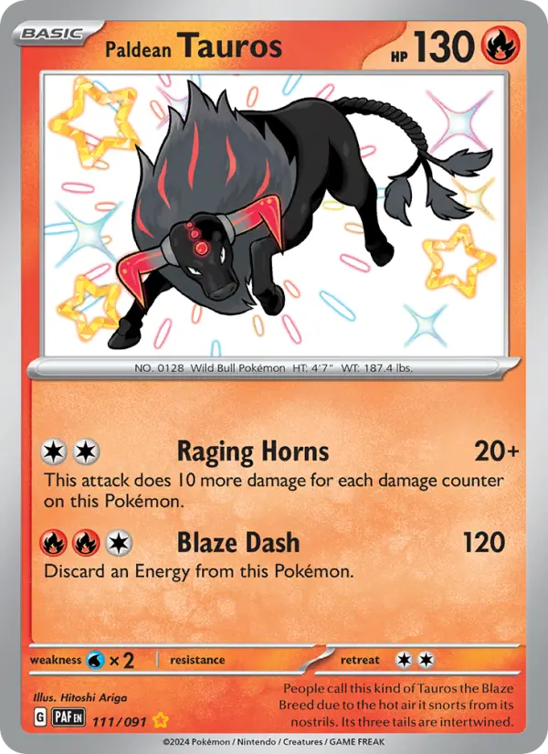 Paldean Tauros, 111/091
