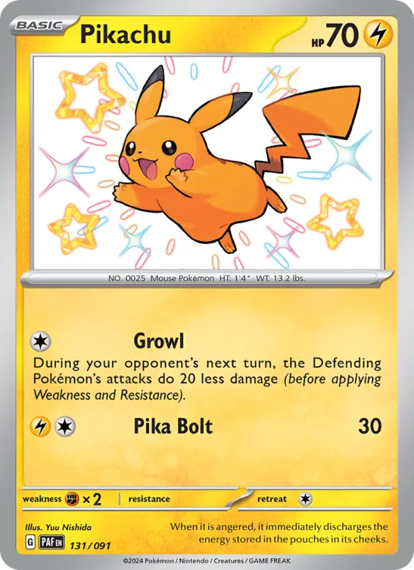 Pikachu, 131/091
