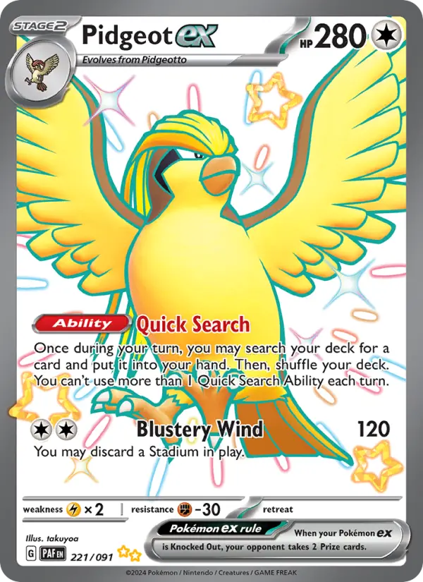 Pidgeot ex, 221/091