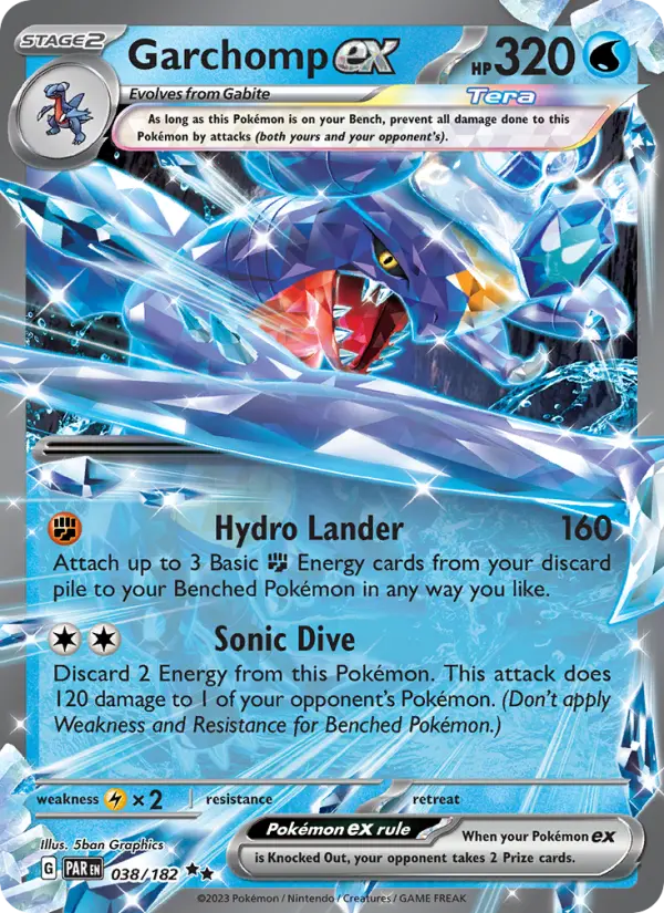 Garchomp ex, 038/182