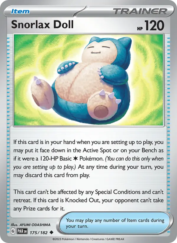 Snorlax Doll, 175/182