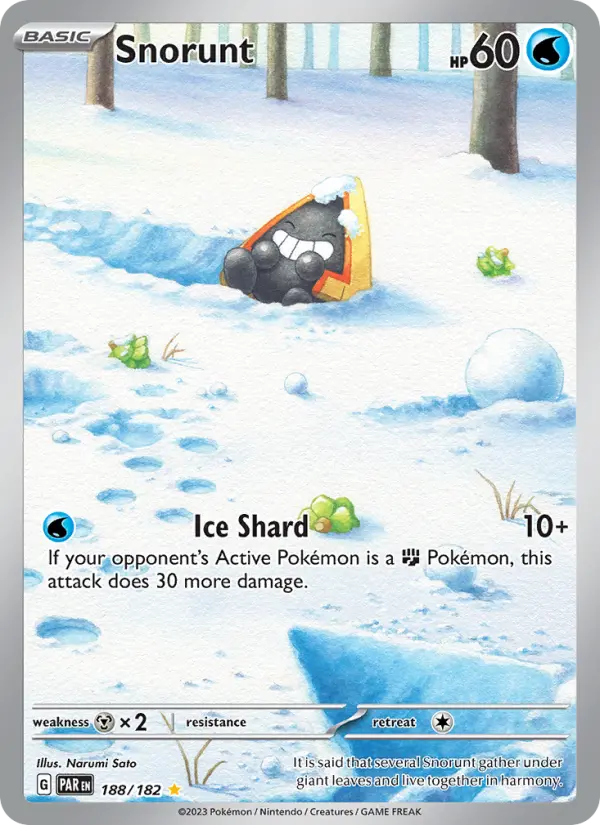 Snorunt, 188/182