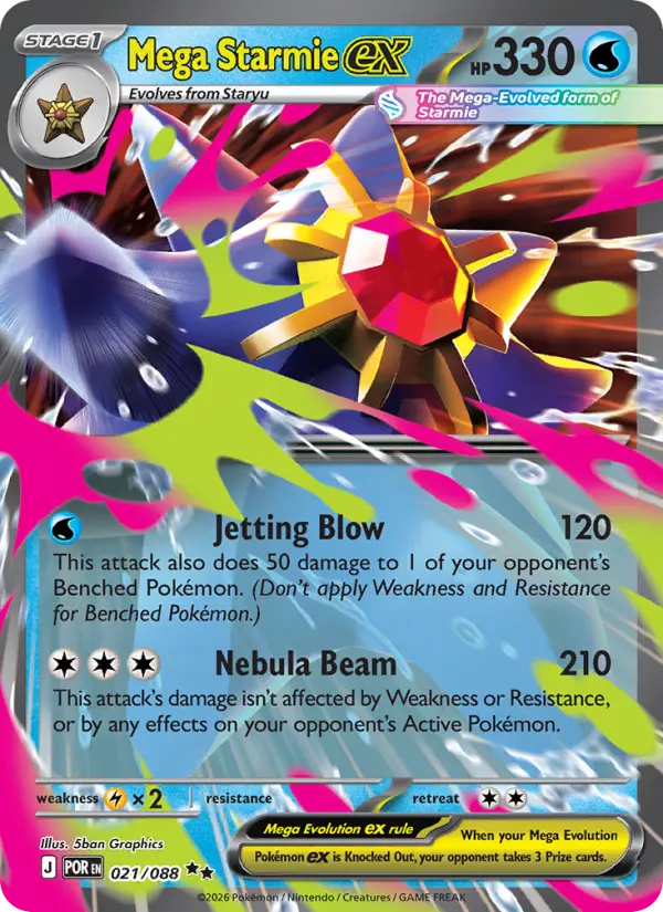 Mega Starmie ex, 021/088