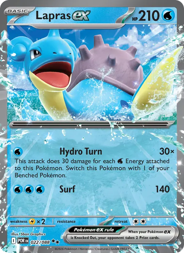Lapras ex, 022/088