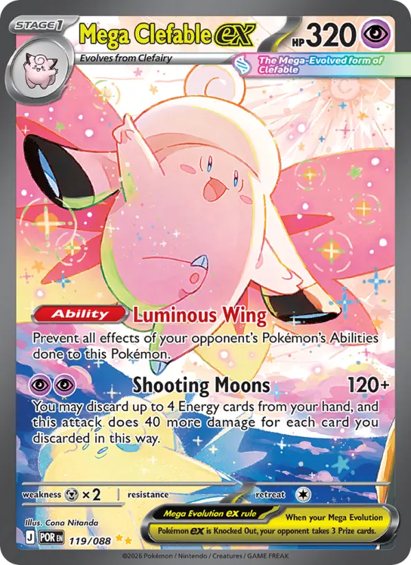 Mega Clefable ex, 119/088