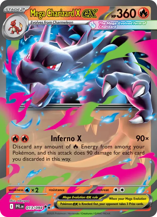 Mega Charizard X ex, 013/094