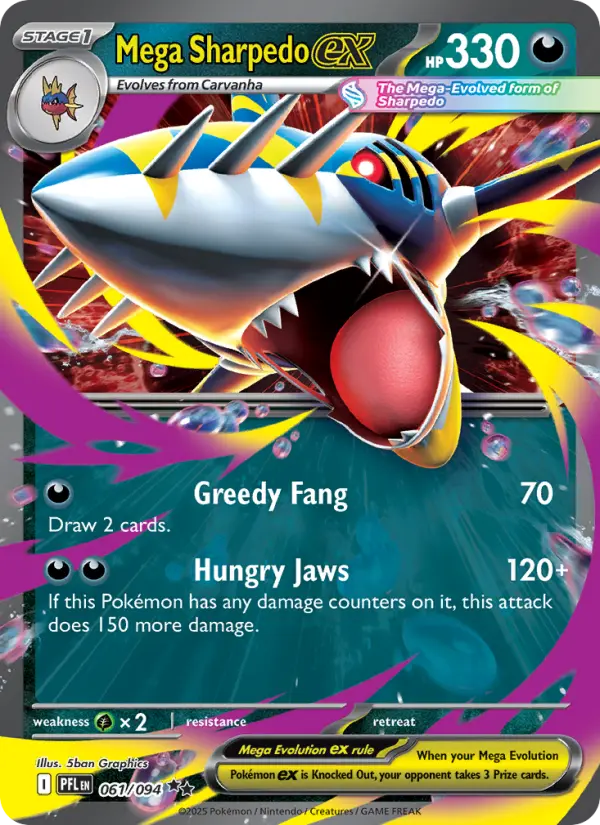 Mega Sharpedo ex, 061/094
