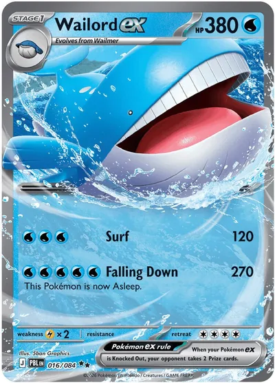 Wailord ex, 016/084