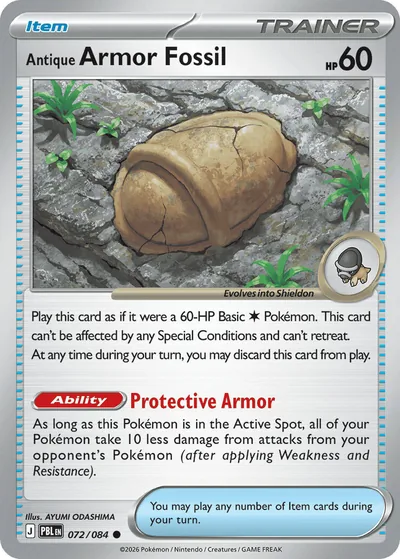 Antique Armor Fossil, 072/084