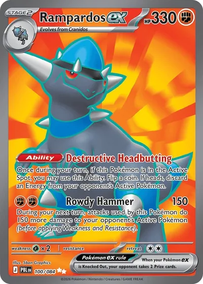 Rampardos ex, 100/084