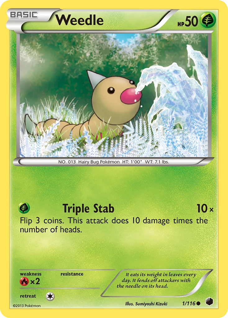 Weedle, 001/116
