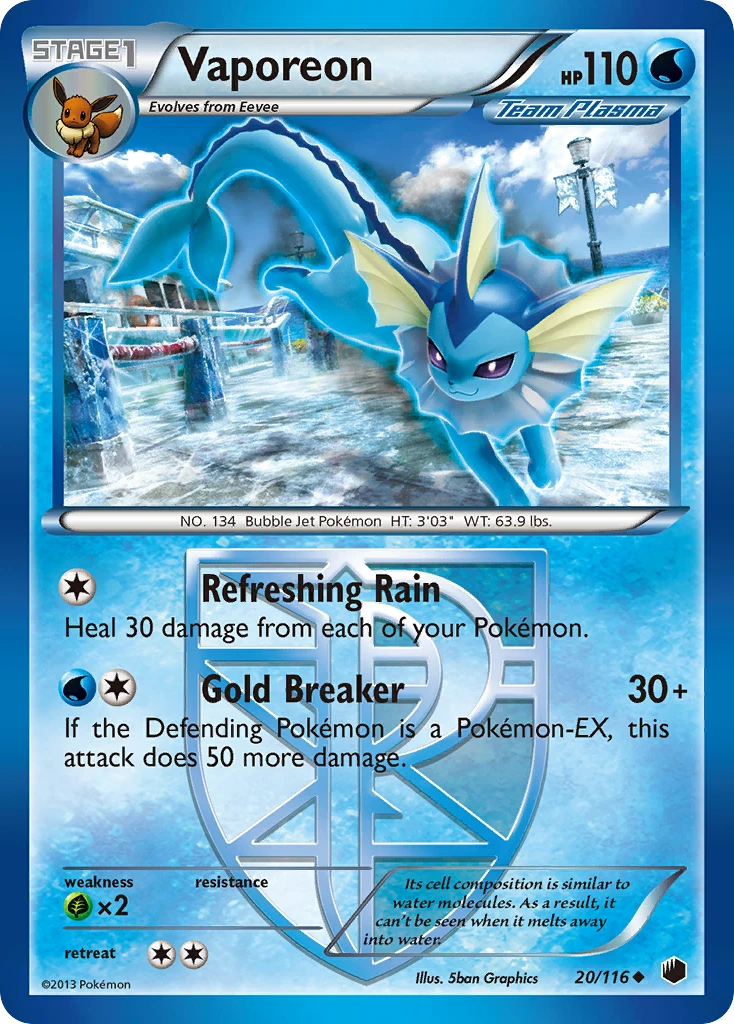Vaporeon, 020/116