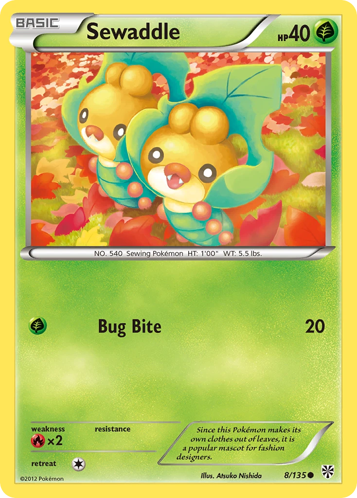 Sewaddle, 008/135