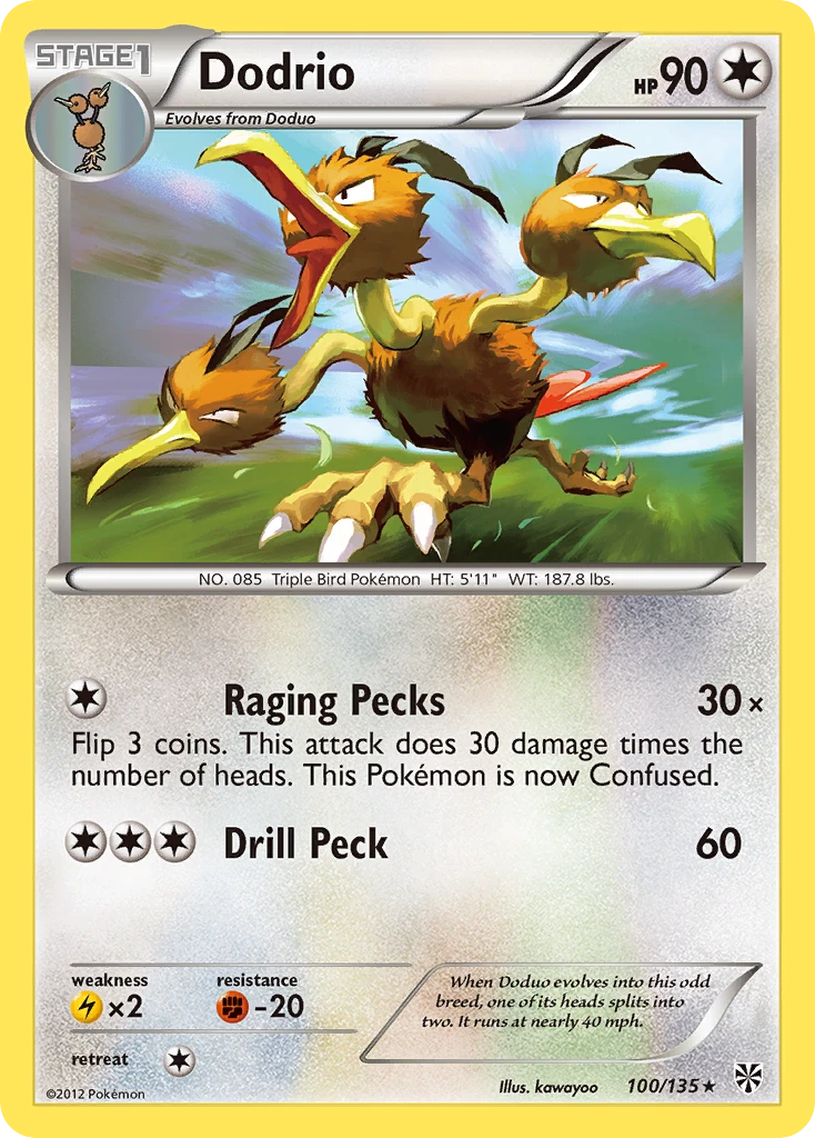 Dodrio, 100/135
