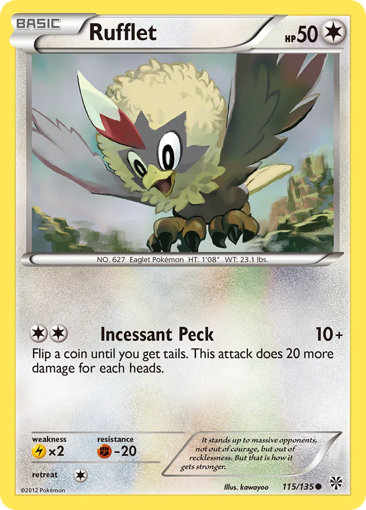 Rufflet, 115/135