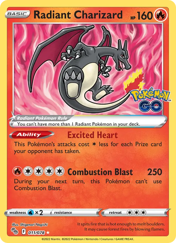 Radiant Charizard, 011/078