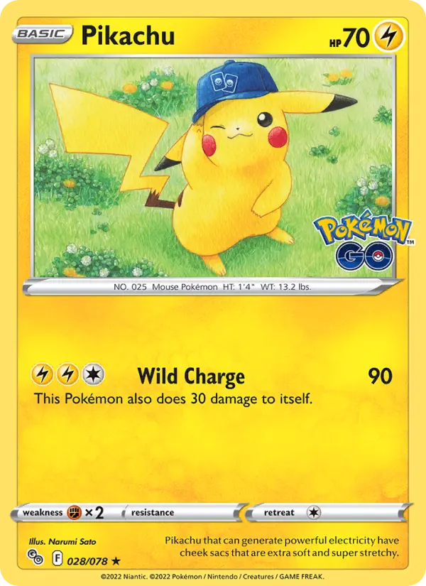 Pikachu, 028/078