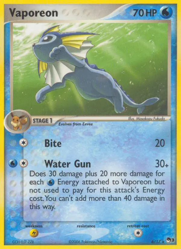 Vaporeon, 6/17