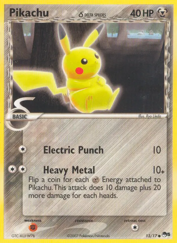 Pikachu δ, 13/17