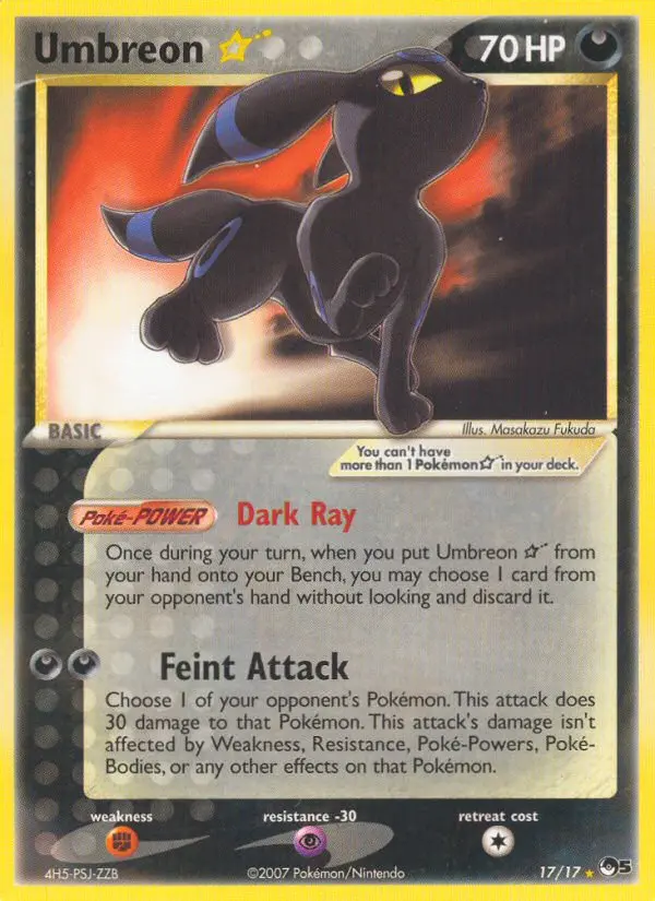 Umbreon ☆, 17/17