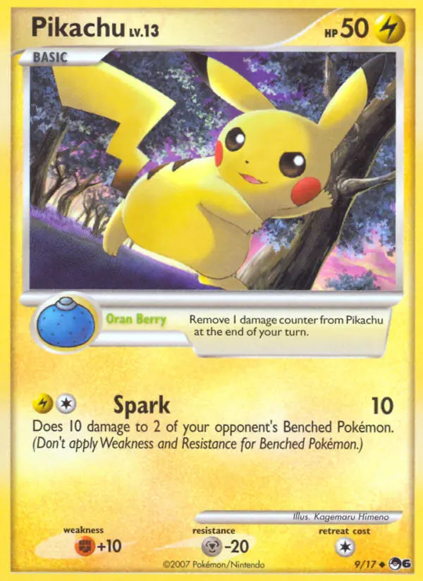 Pikachu, 9/17