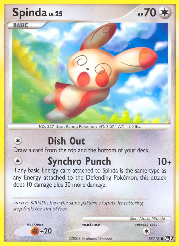 Spinda, 17/17