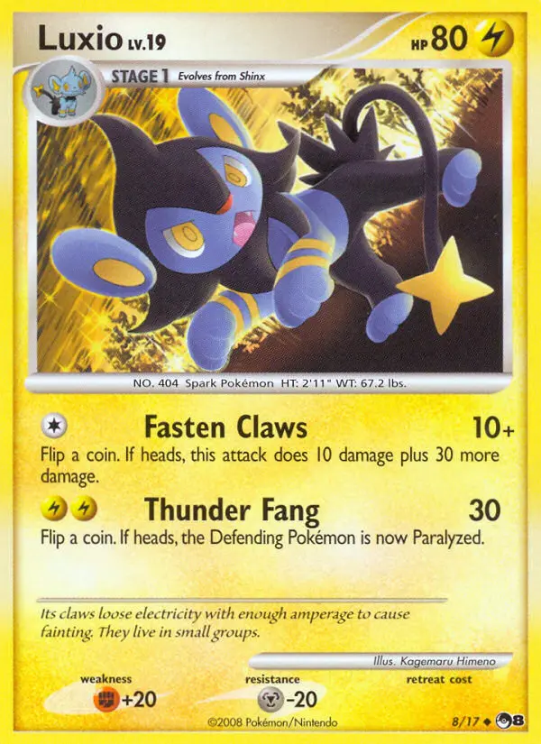 Luxio, 8/17