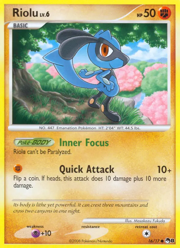 Riolu, 16/17