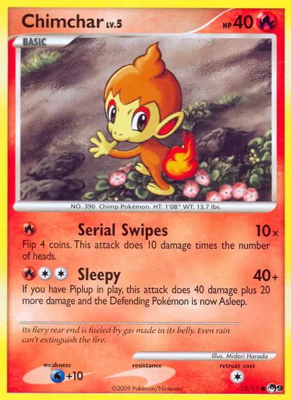 Chimchar, 13/17