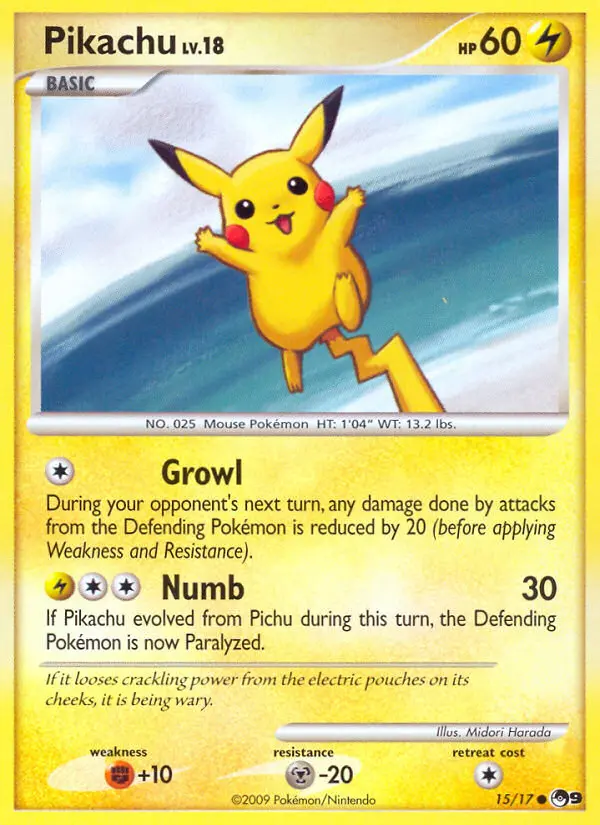 Pikachu, 15/17