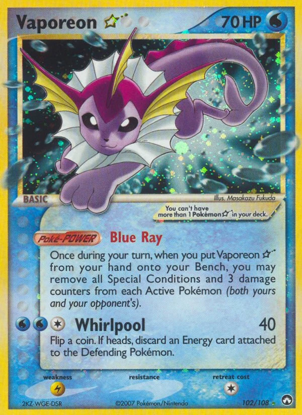 Vaporeon ★, 102/108