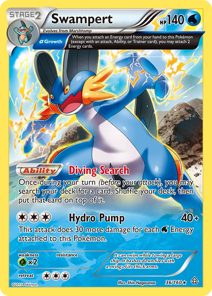 Swampert, 036/160