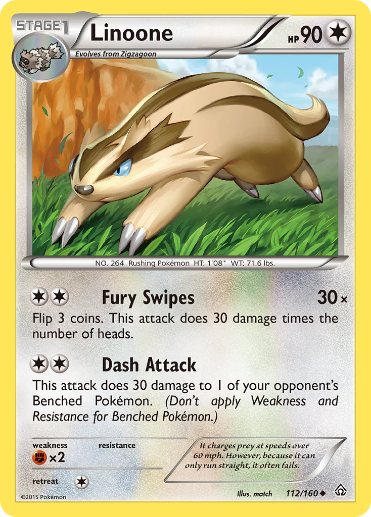 Linoone, 112/160